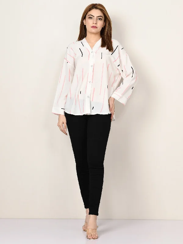 Elegant Style Printed Grip Top
