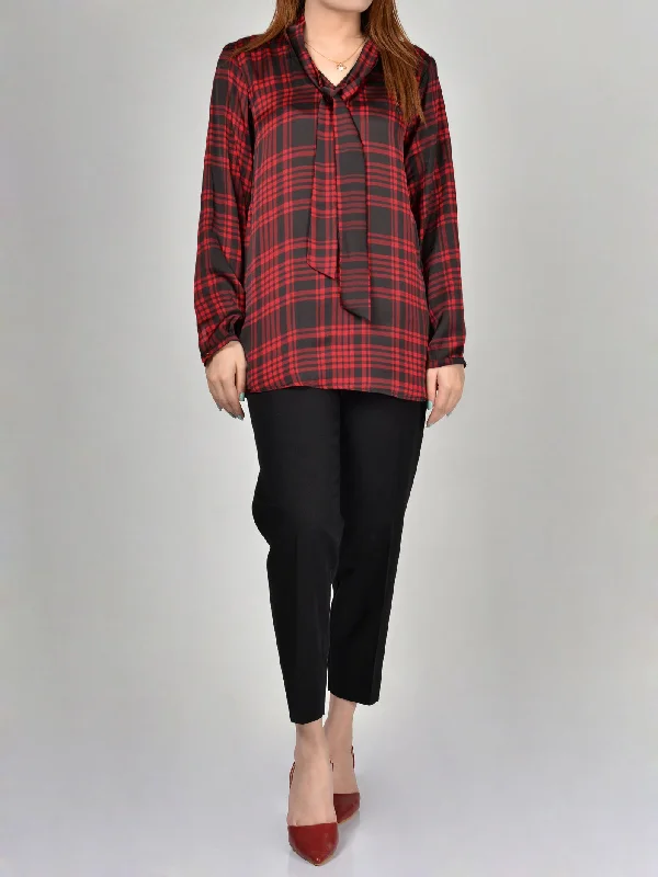 Trendy Women's Wear Printed Silk Top