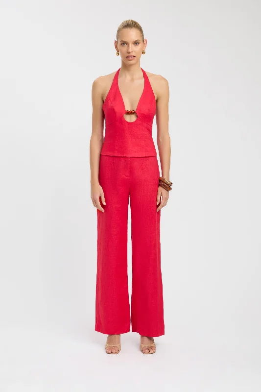Trendy Street Style Clothing Palm Bead Halter Top