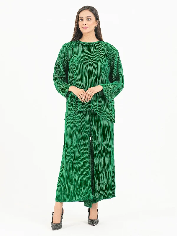 Summer Sale Pleated Silk Co-Ord Set