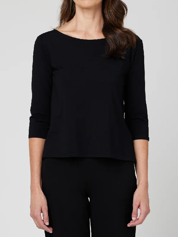 Online Impressions Boutique MELA PURDIE RELAXED BOAT NECK