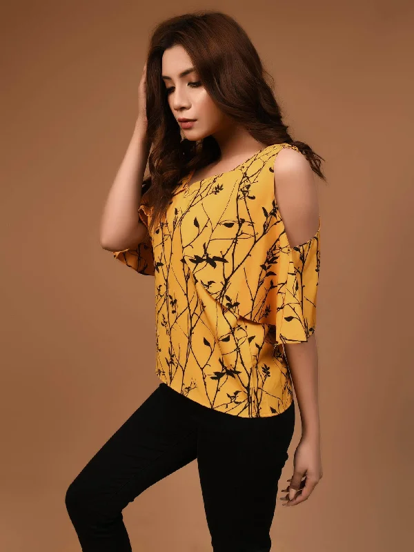 Laid-Back Elegance Printed Top
