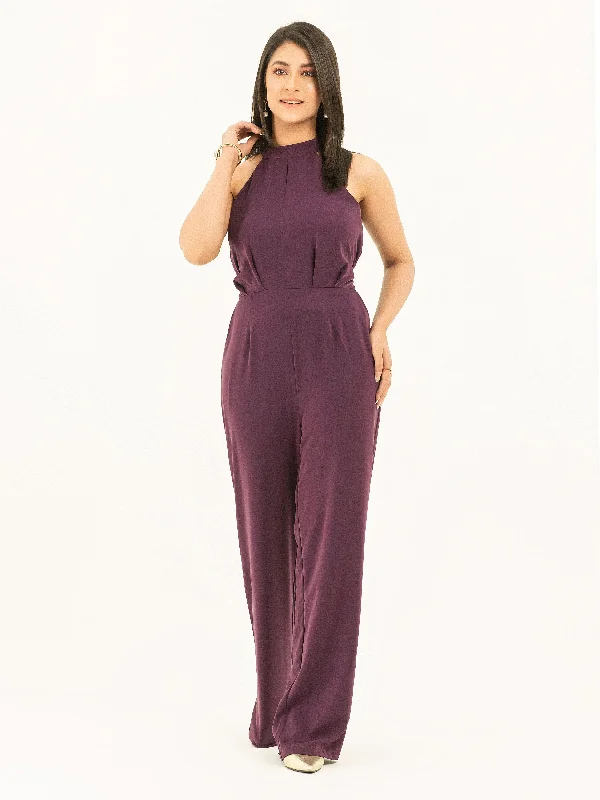 Relaxed Style Halter Neck Jumpsuit