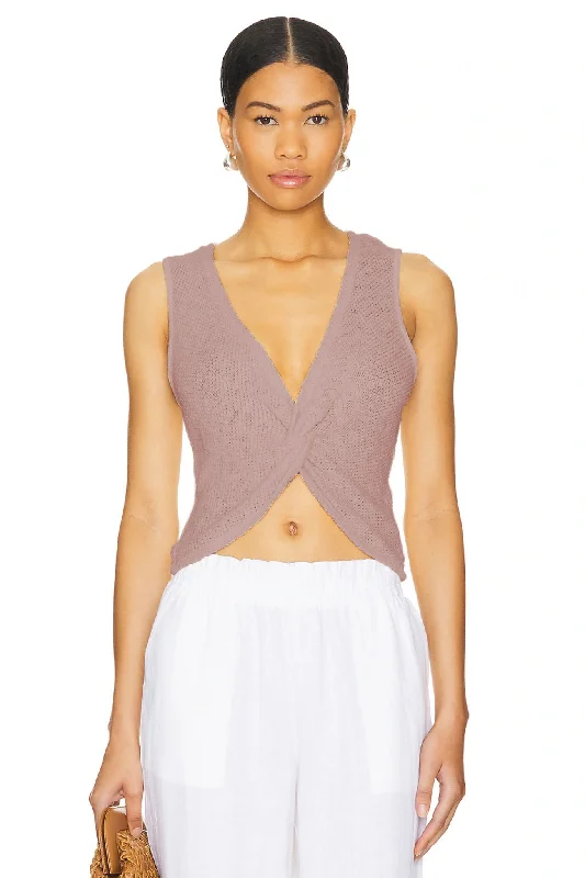 Save Big Caspian Twist Top - Mocha