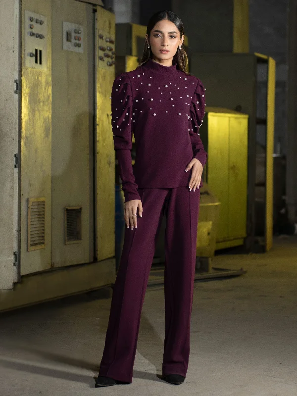 Relaxed Fashion Embellished Grip Top