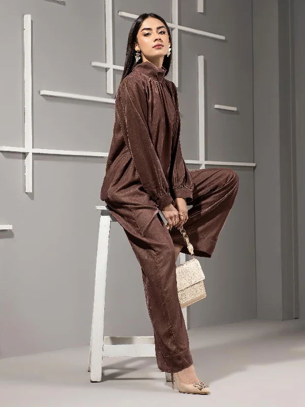 Classic Women's Fashion Velvet Co-Ords Set
