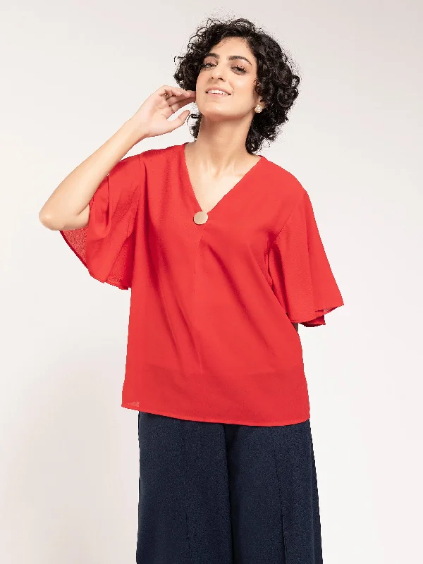 Mega Sale Metallic Detail Top