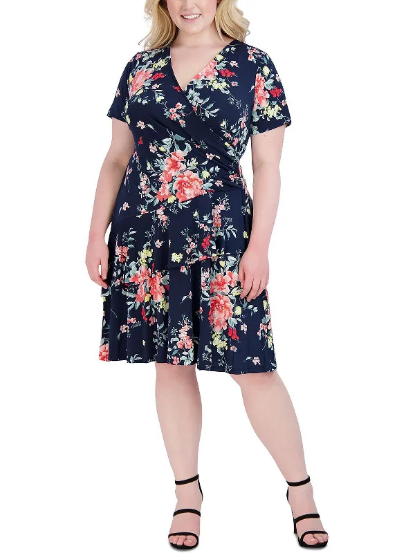 Stylish Outerwear Clothing For Women Plus Womens Tiered Floral Wear to Work Dress