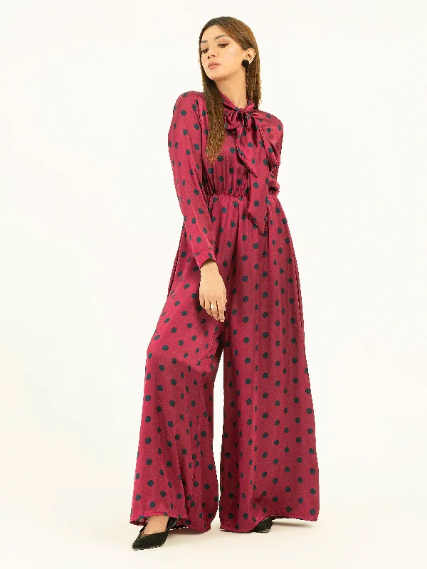 Exclusive Online Sale Printed Silk Jumpsuit