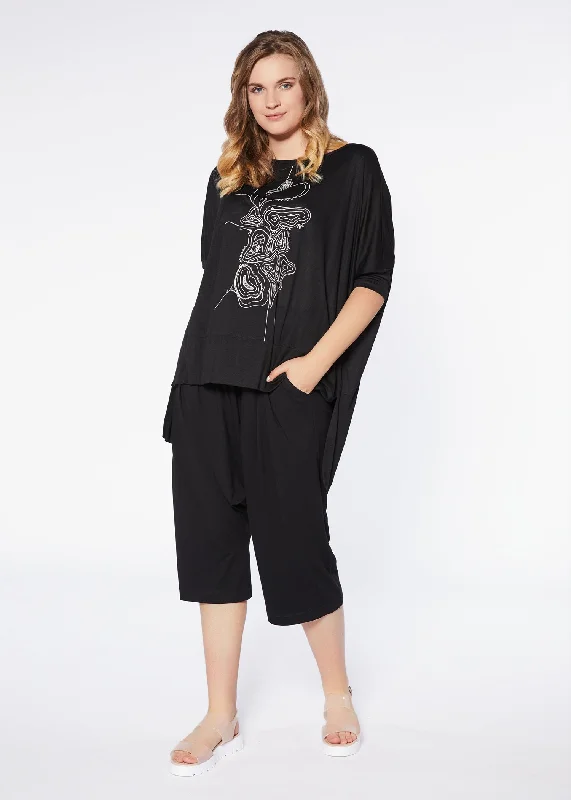 Chic Style Midori Top - Black Rose