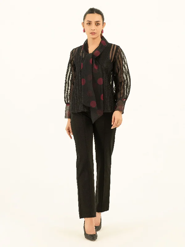 Fresh Styles, Fresh Deals Embroidered Organza Top