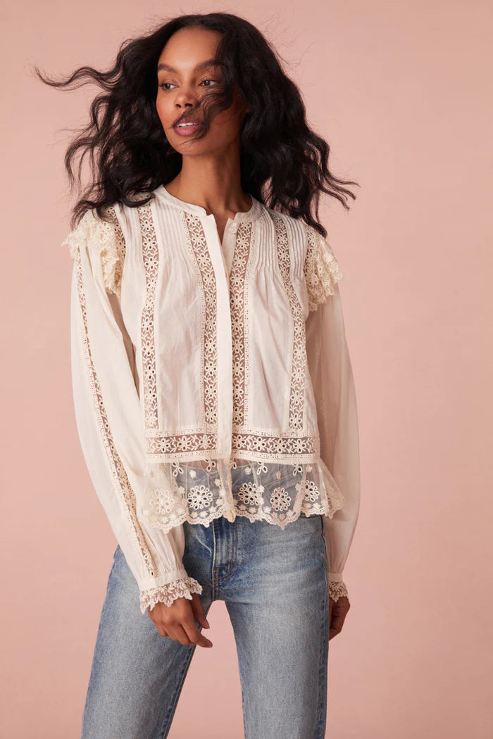 Seasonal Sale Kava Top - Cream