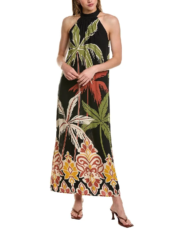 Contemporary Women's Clothing Vince Camuto Halter Sleeveless Maxi Dress