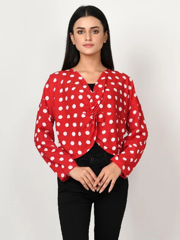 Quality Driven Apparel Polka Dot Top