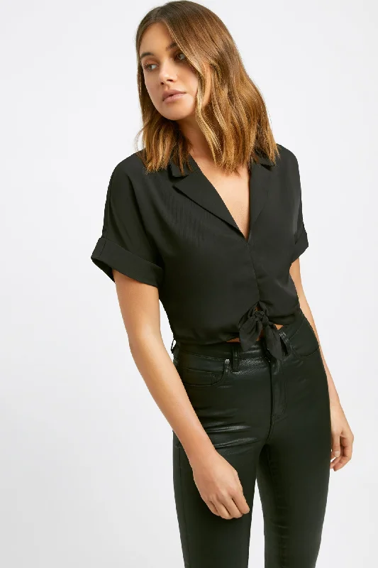 Women's Clothing Boutique Pearl Tie Top