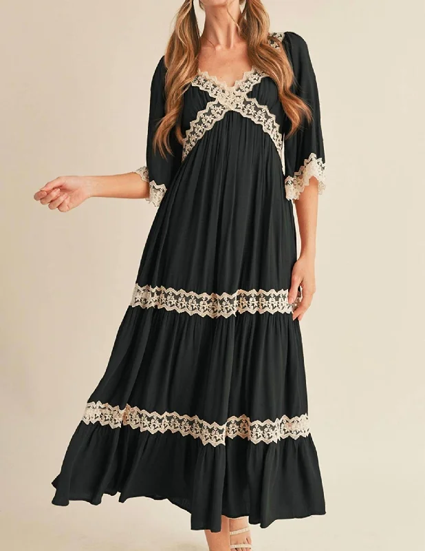 Casual and Comfortable Outfits Eden Maxi Dress In Black