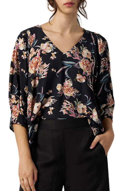 Vintage Fashion PEONY PRINCESS TOP - MS1310