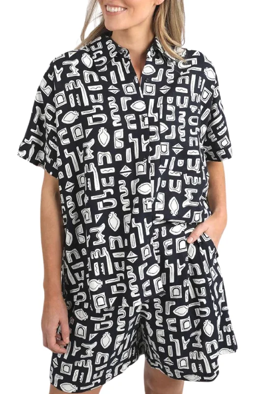Weekend Sale ETCHED GEO SHIRT - 5542019