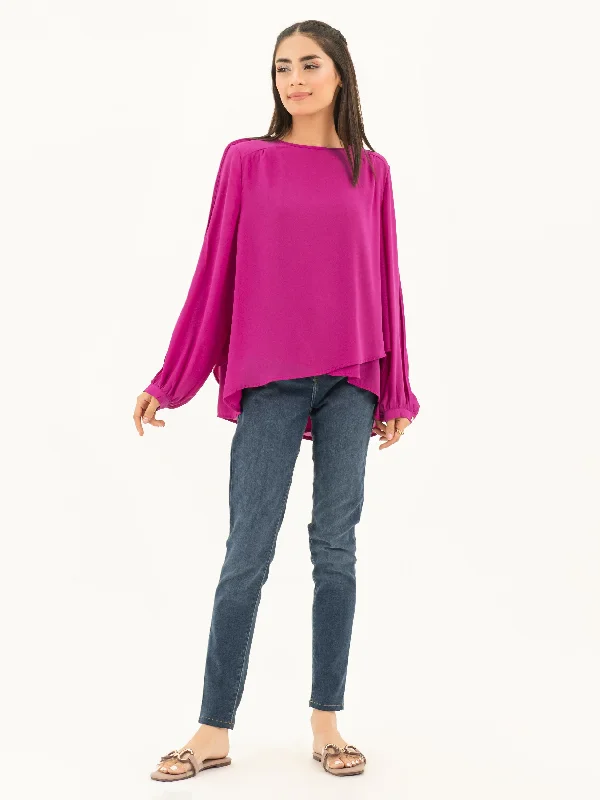 Casual Wear Buttoned Grip Top