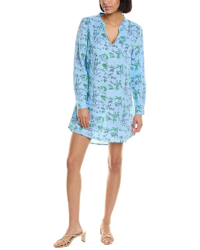Comfortable Women's Clothes HIHO Bananakeet Linen Tunic Dress