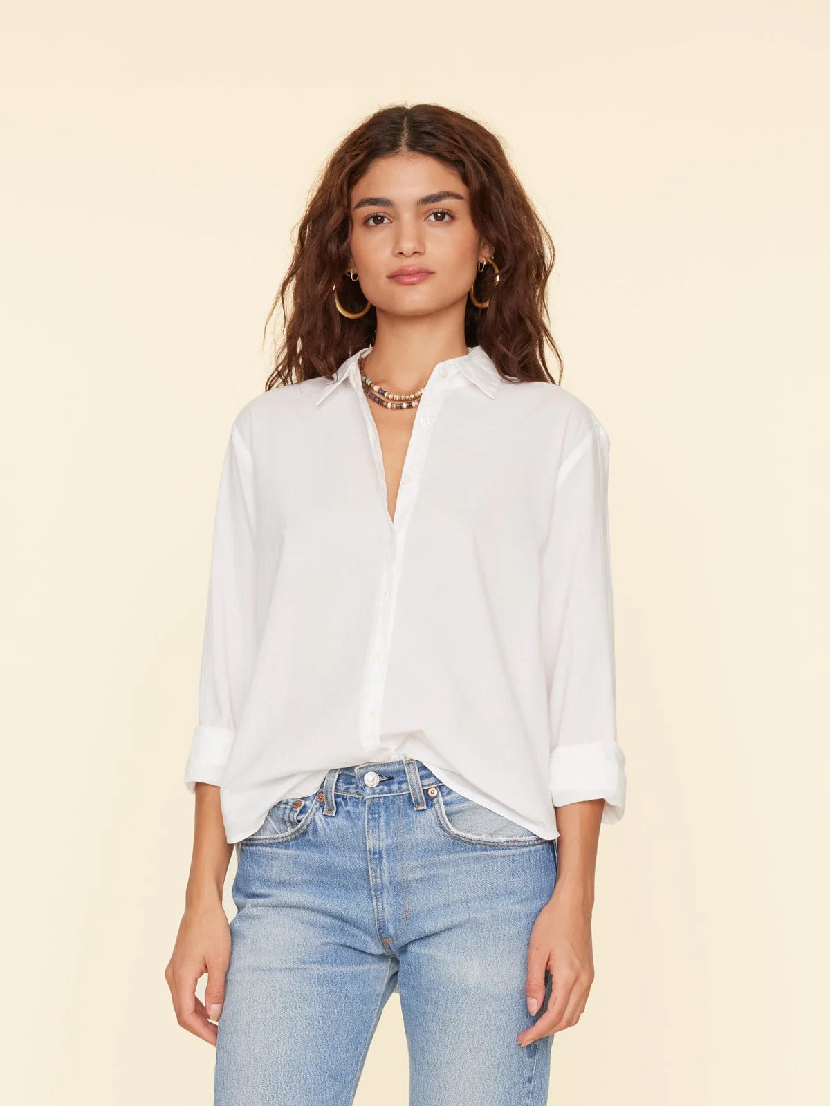 Trendy Street Style Clothing Quinn Shirt - White