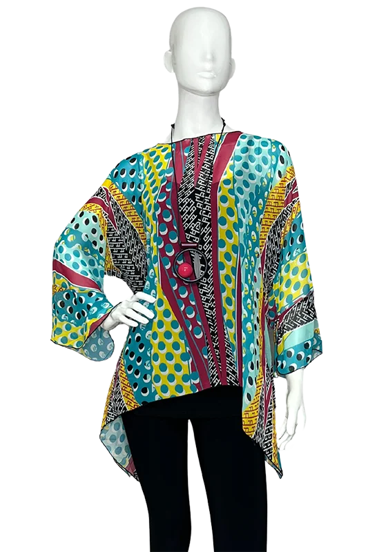 Casual Chic Lior One Size Multi Abstract Dot Boho