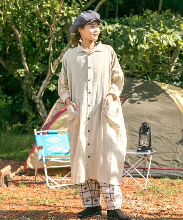 Edgy Fashion Nepalese Cotton Unisex Long Shirt