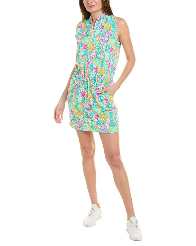 Casual Clothes For Women IBKUL Drawstring Dress