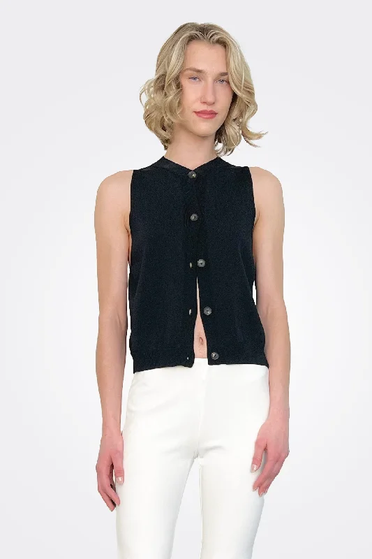 Wardrobe Upgrade V Neck Waistcoat - Nero