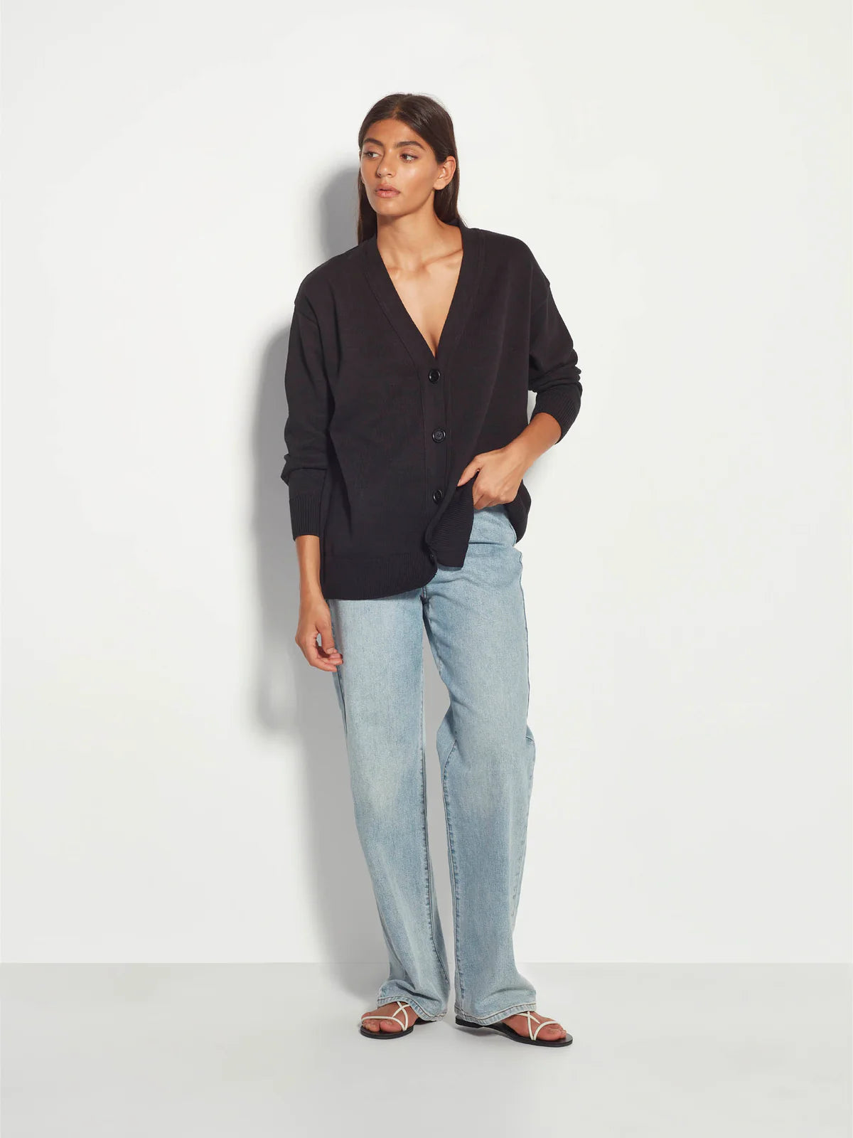 Women's Clothing Boutique Juliette Hogan Marvin Cardi - Black