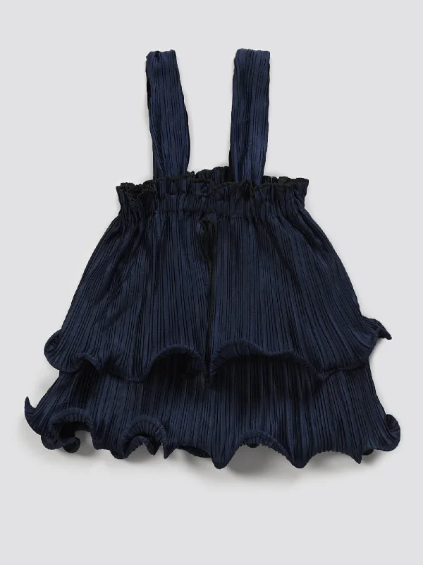 Everyday Wear Layered Crinkle Silk Top