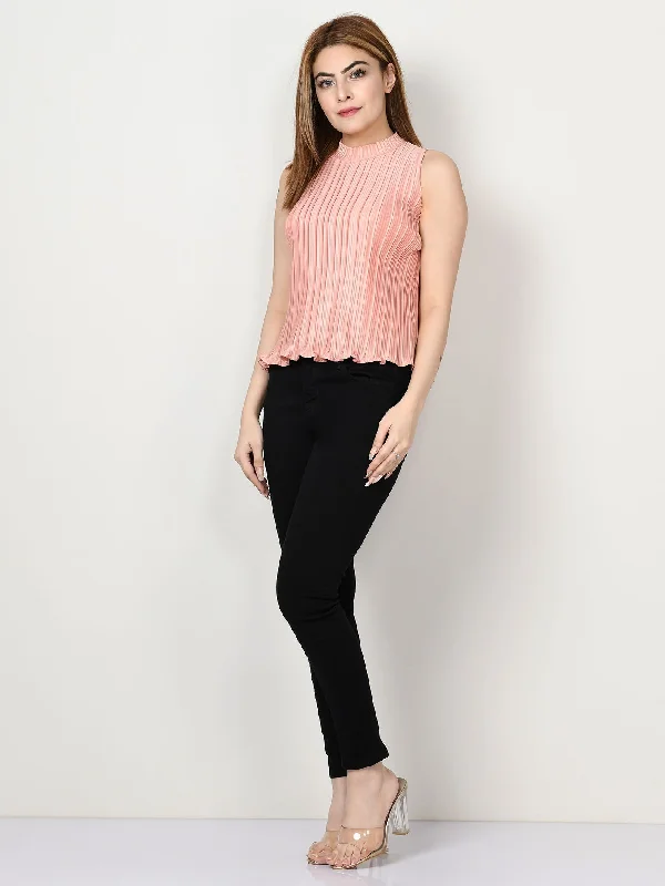 Versatile Outfits Crinkled Silk Top