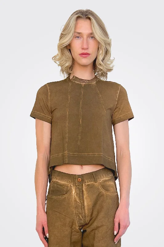 Clearance Sale Seam Detail Top - Bark