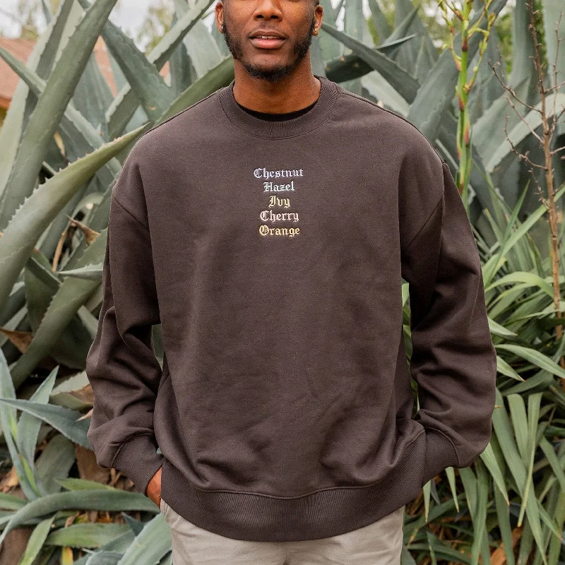 Stylish Savings Embroidered Streets Men's Heavy Crew