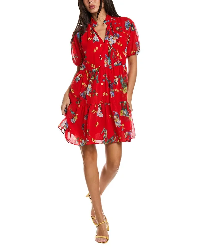 Women's Office Outfit CeCe Baby Doll Tiered Dress