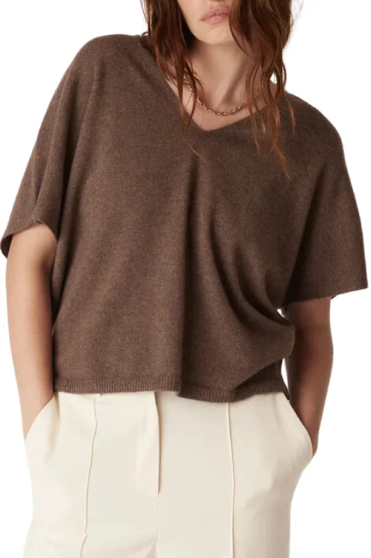 Luxe Women's Fashion CASHMERE RELAXED TOP - CAW25146
