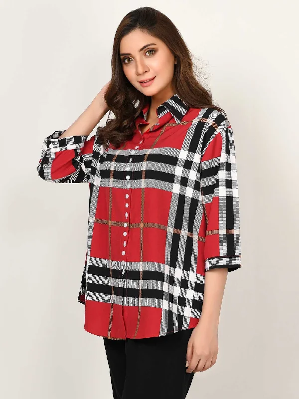 Imeless Style Plaid Top