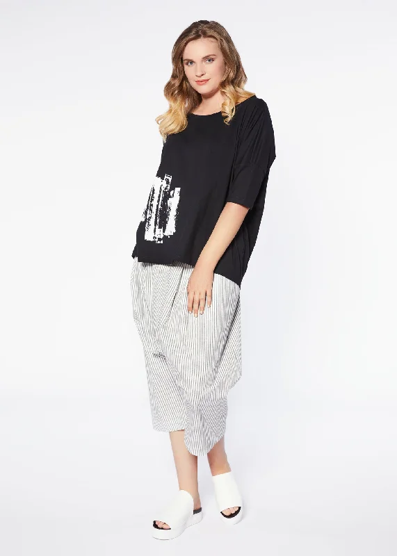 Seasonal Sale Video Top - Black White