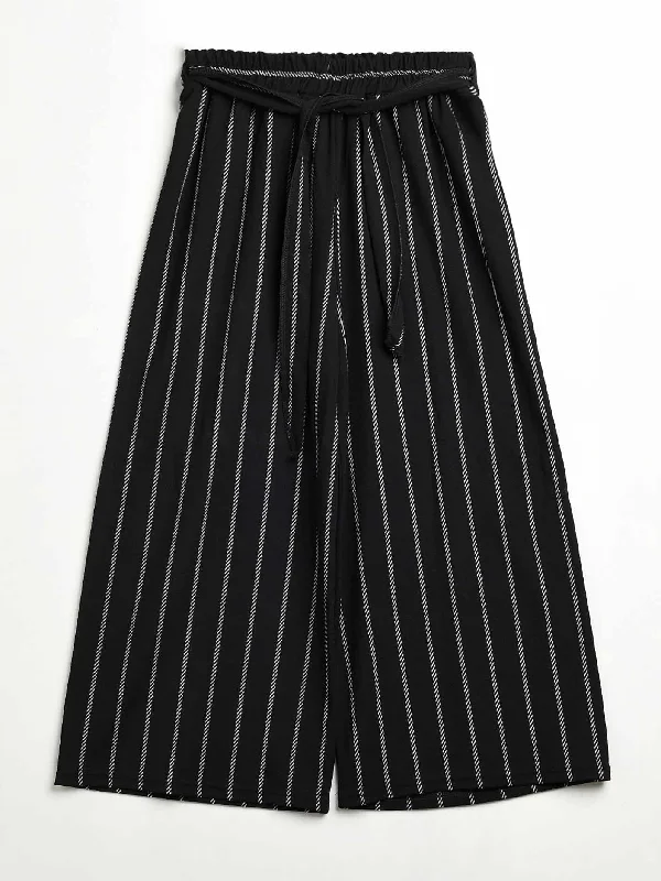Limited Time Deal Striped Tie Knot Culottes