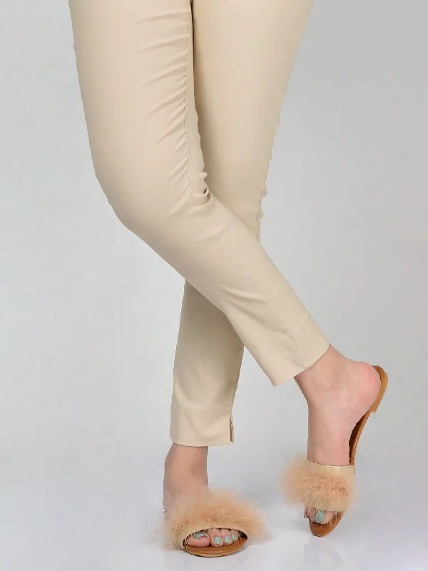 Elegant Fashion Jeggings-Beige