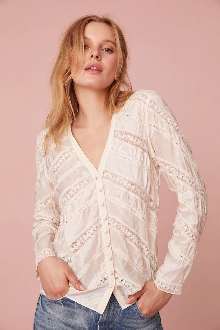 Evening Looks Tandra Top - Antique White