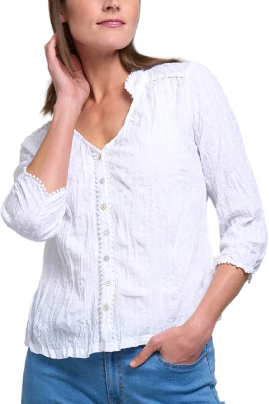 Street Style Fashion CRUSH 3/4 SLV SHIRT - FO7918