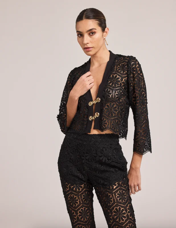 End Of Season Sale Noella Lace Top - Black