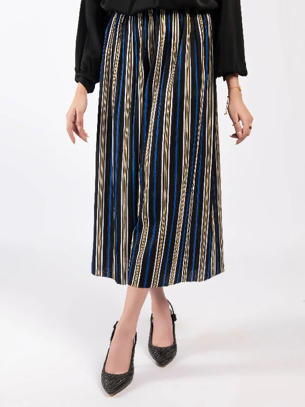 Stylish Basics Striped Poly Jersey Culottes
