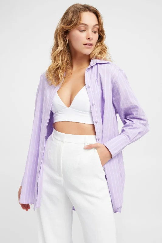 Vibrant Femme Fashion Dean Stripe Shirt