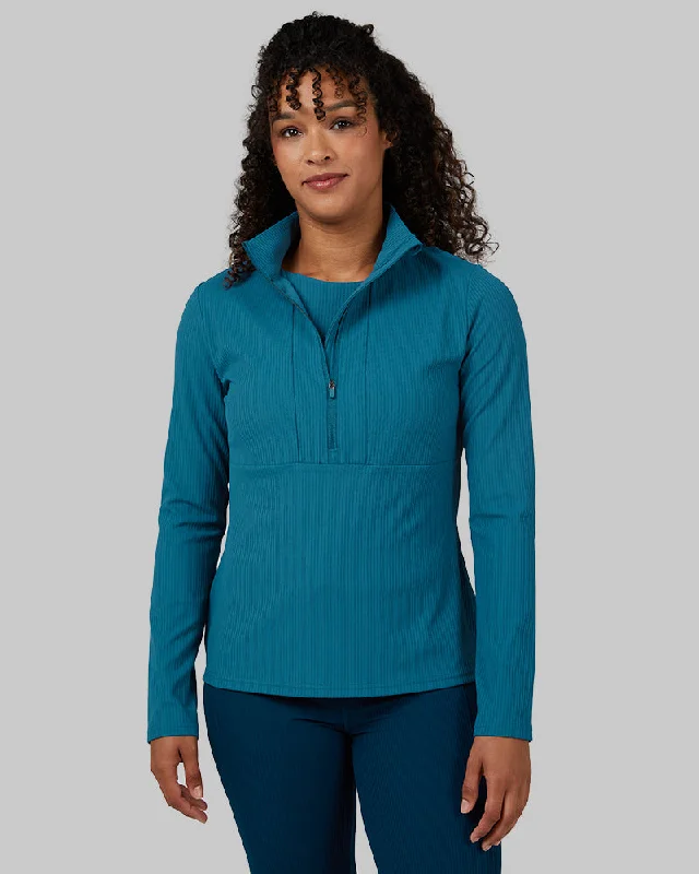 Elegant Style WOMEN'S ACTIVE RIB ½ ZIP TOP