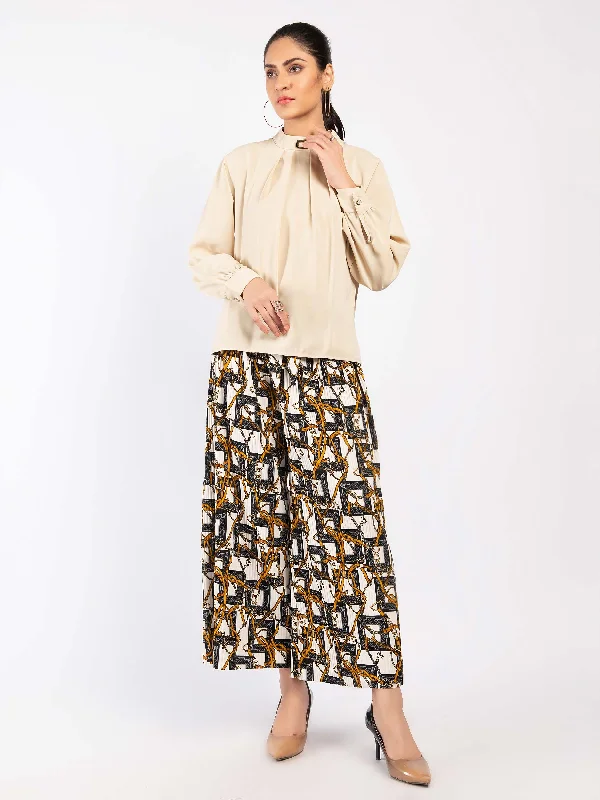 Chic Wardrobe Pleated Satin Top