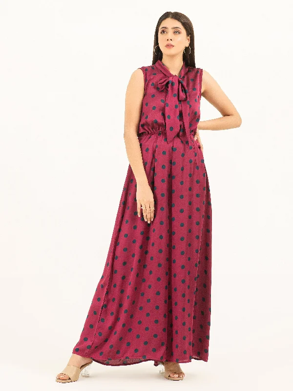 Luxury Fashion Printed Silk Jumpsuit