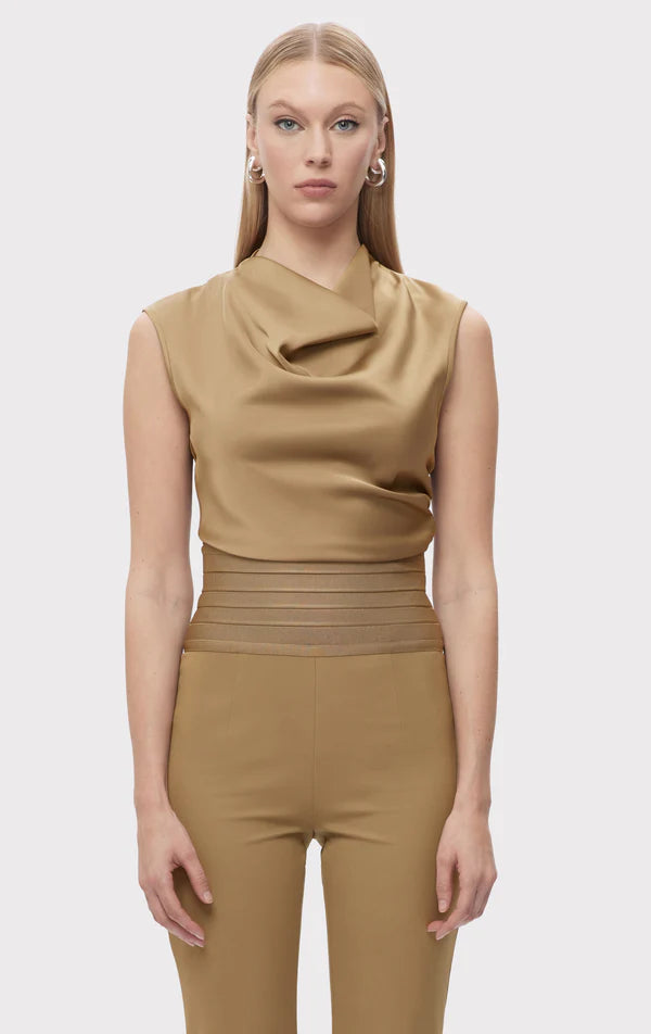 Sophisticated Style Audrey Top - Latte