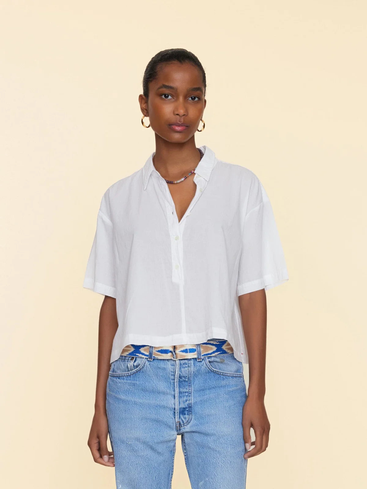 Bold Prints Casual Chic Ansel Top - White